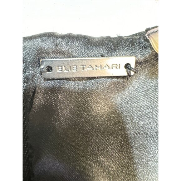 Elie Tahari Womens Sheath Dress Black Size 2 Black Sleek - Picture 5 of 11